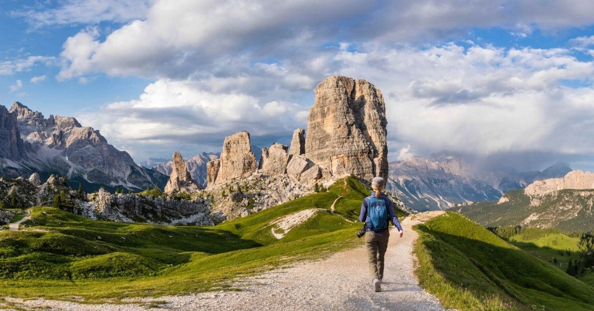 Dolomites scenery during a one-day itinerary