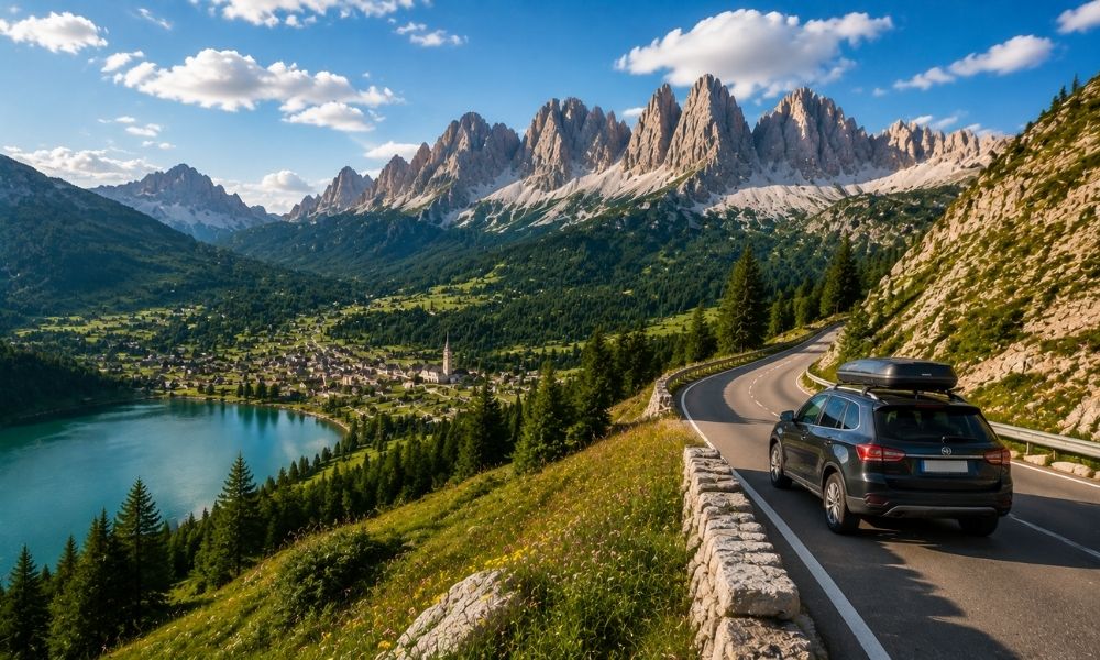 A scenic road trip through the eastern Dolomites