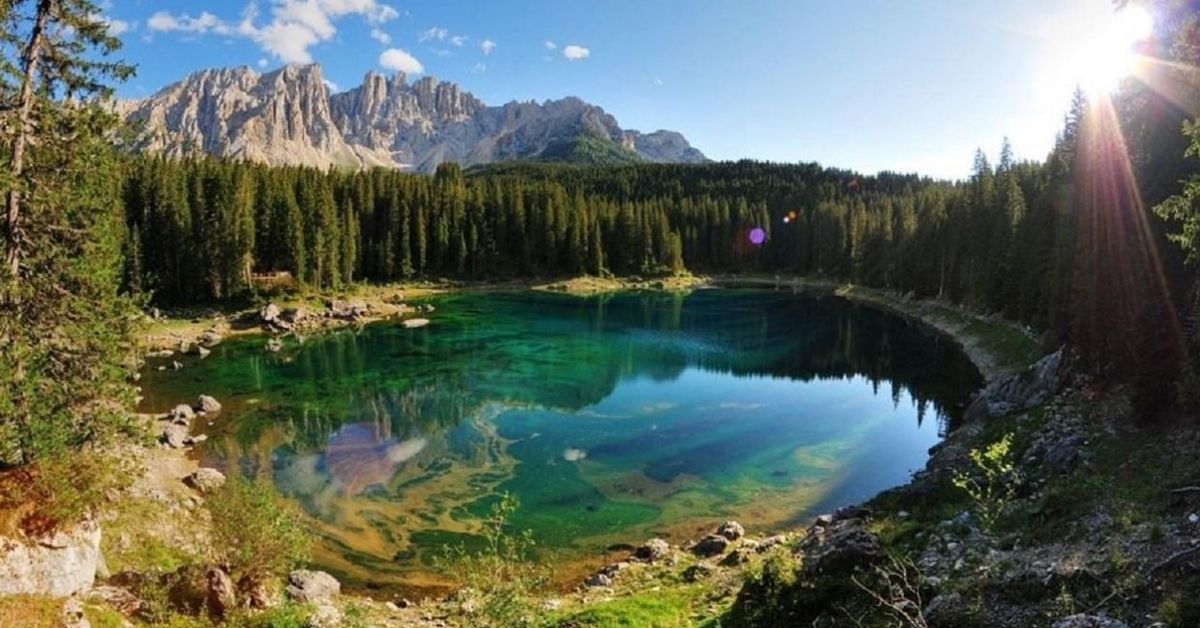 Dolomites scenery during a one-day itinerary