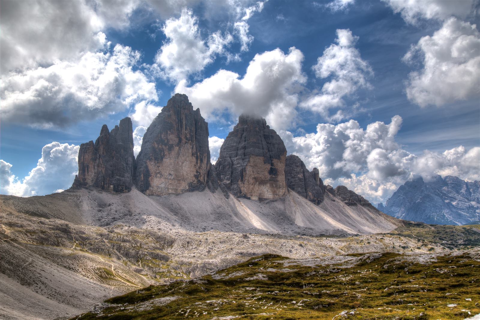 Dolomites mountain road scenery