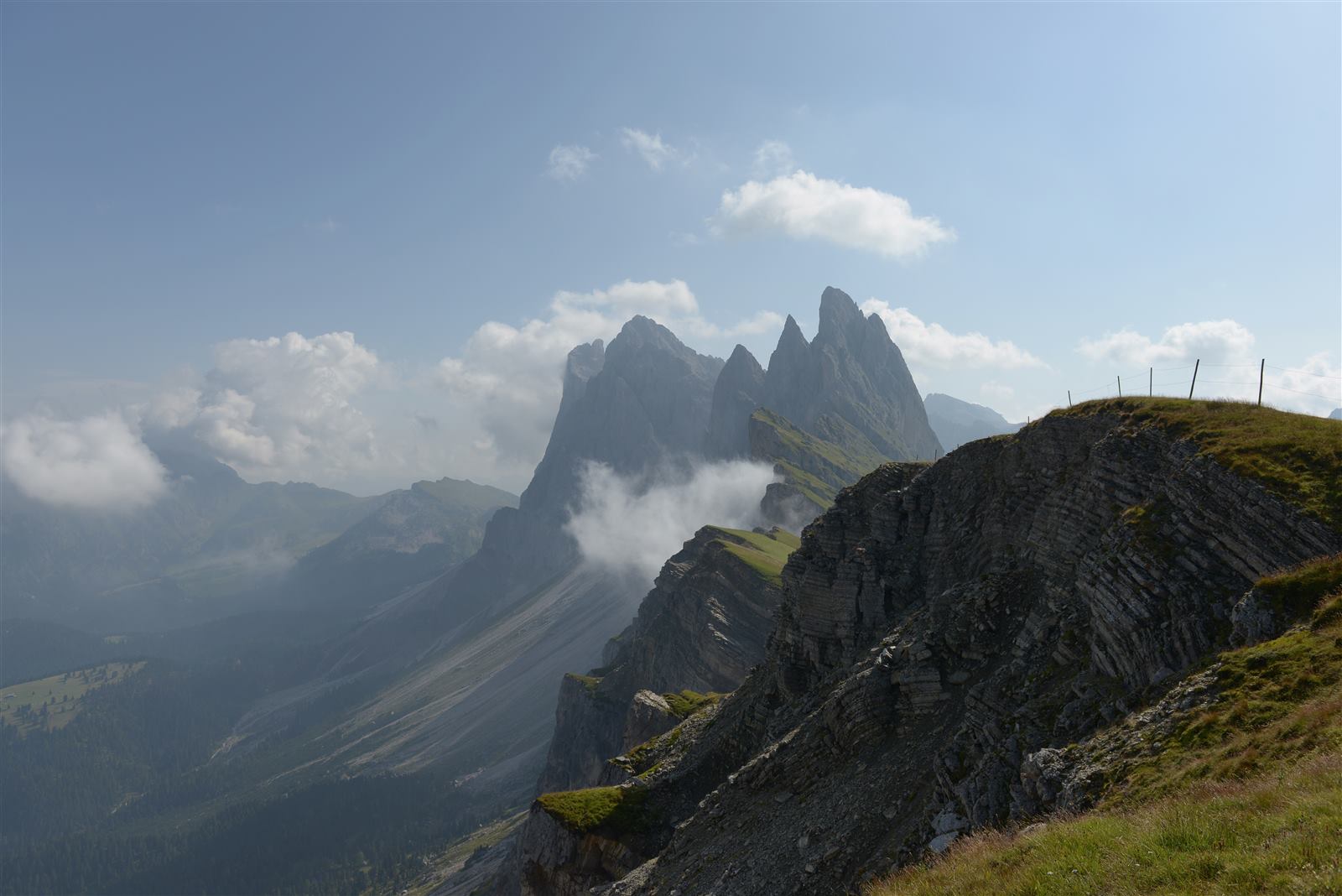 Odle mountain group from Seceda